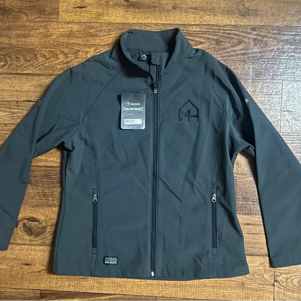 Dri-Duck • Women • Large • Gray • Contour Softshell • Windbreaker Jacket • New